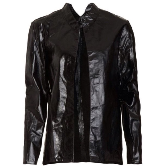 Theyskens' Theory Nabi Kangaroo Leather Jacket in Black Size Small S - Picture 1 of 7